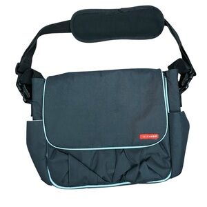 Skip Hop Dash Deluxe Baby Diaper Bag Black Changing Travel Pad